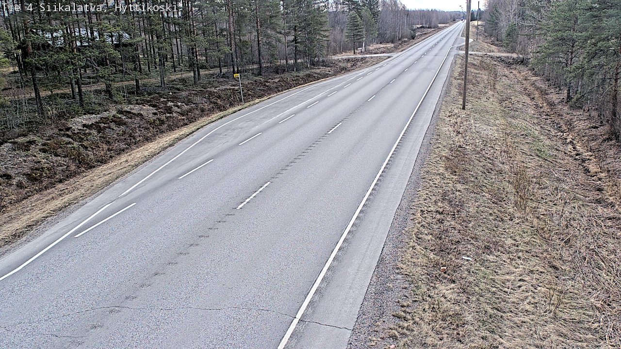 Weather Camera Image Road 4 Siikalatva, Hyttikoski, Siikalatva, Pohjois-Pohjanmaa