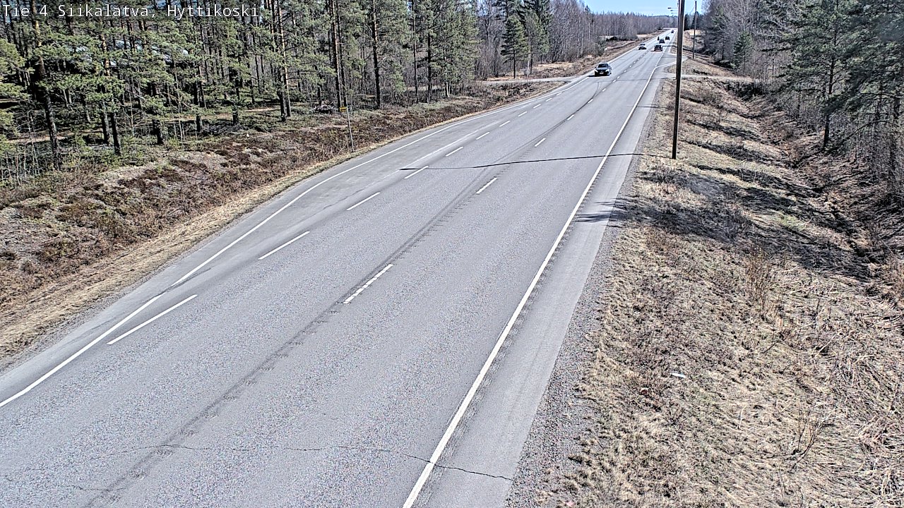 Weather Camera Image Väg 4 Siikalatva, Hyttikoski, Siikalatva, Pohjois-Pohjanmaa