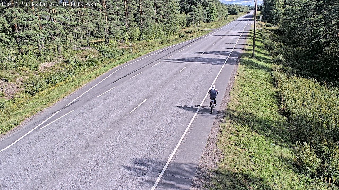 Weather Camera Image Väg 4 Siikalatva, Hyttikoski, Siikalatva, Pohjois-Pohjanmaa