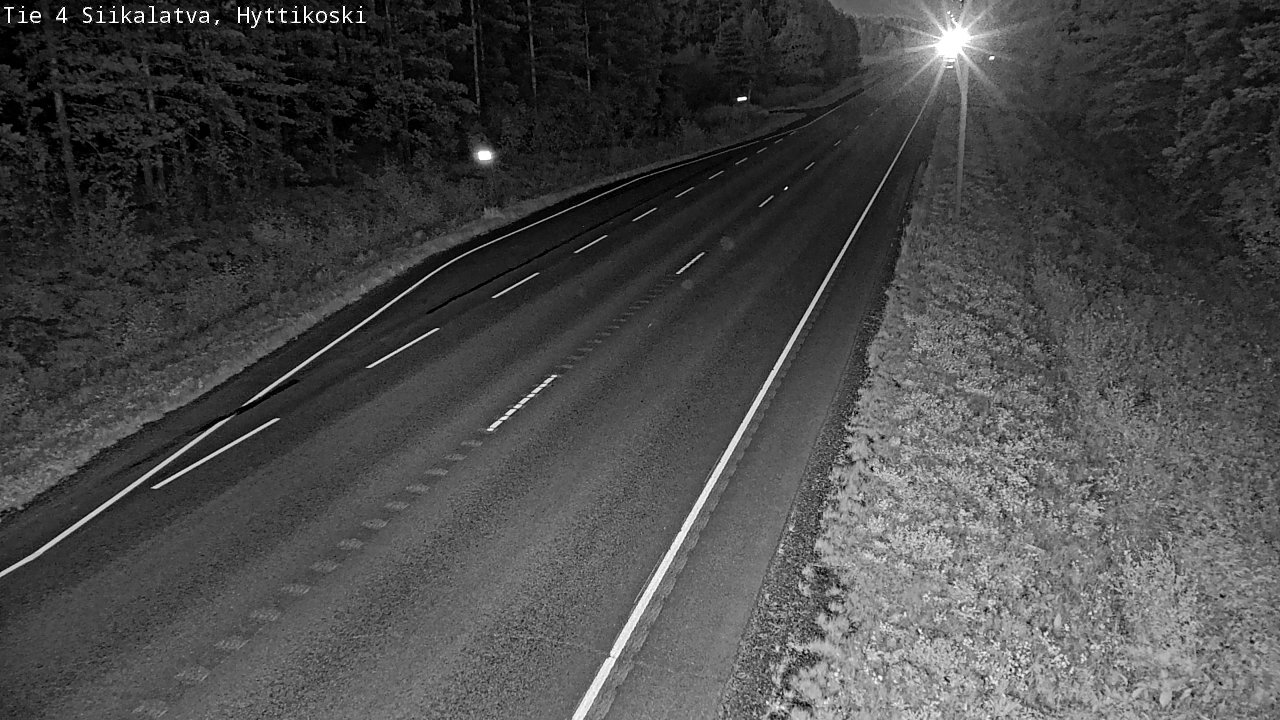 Weather Camera Image Väg 4 Siikalatva, Hyttikoski, Siikalatva, Pohjois-Pohjanmaa