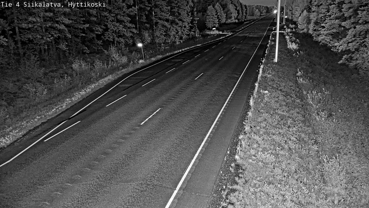 Weather Camera Image Väg 4 Siikalatva, Hyttikoski, Siikalatva, Pohjois-Pohjanmaa