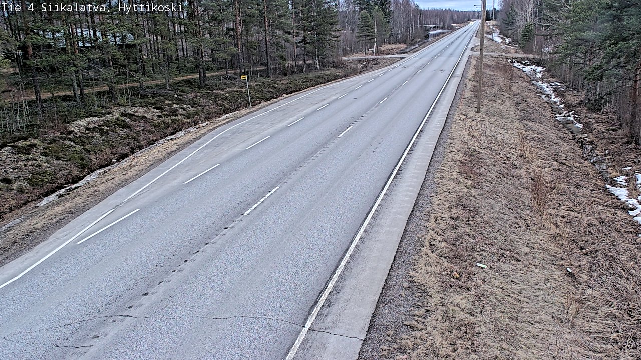 Weather Camera Image Road 4 Siikalatva, Hyttikoski, Siikalatva, Pohjois-Pohjanmaa
