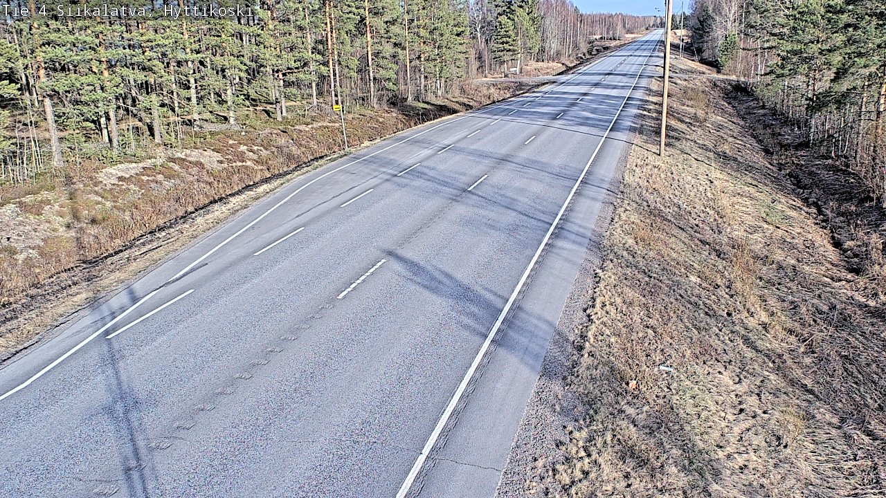 Weather Camera Image Väg 4 Siikalatva, Hyttikoski, Siikalatva, Pohjois-Pohjanmaa
