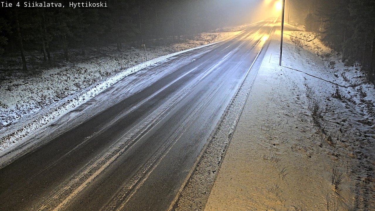 Weather Camera Image Väg 4 Siikalatva, Hyttikoski, Siikalatva, Pohjois-Pohjanmaa