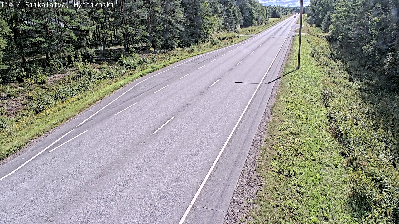 Weather Camera Image Väg 4 Siikalatva, Hyttikoski, Siikalatva, Pohjois-Pohjanmaa