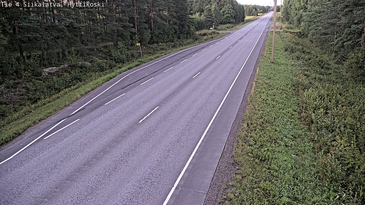 Weather Camera Image Väg 4 Siikalatva, Hyttikoski, Siikalatva, Pohjois-Pohjanmaa