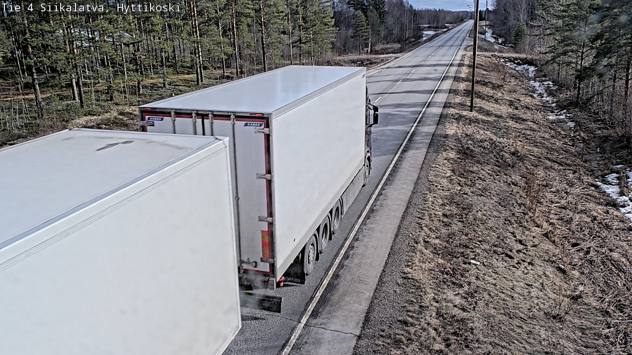 Weather Camera Image Väg 4 Siikalatva, Hyttikoski, Siikalatva, Pohjois-Pohjanmaa