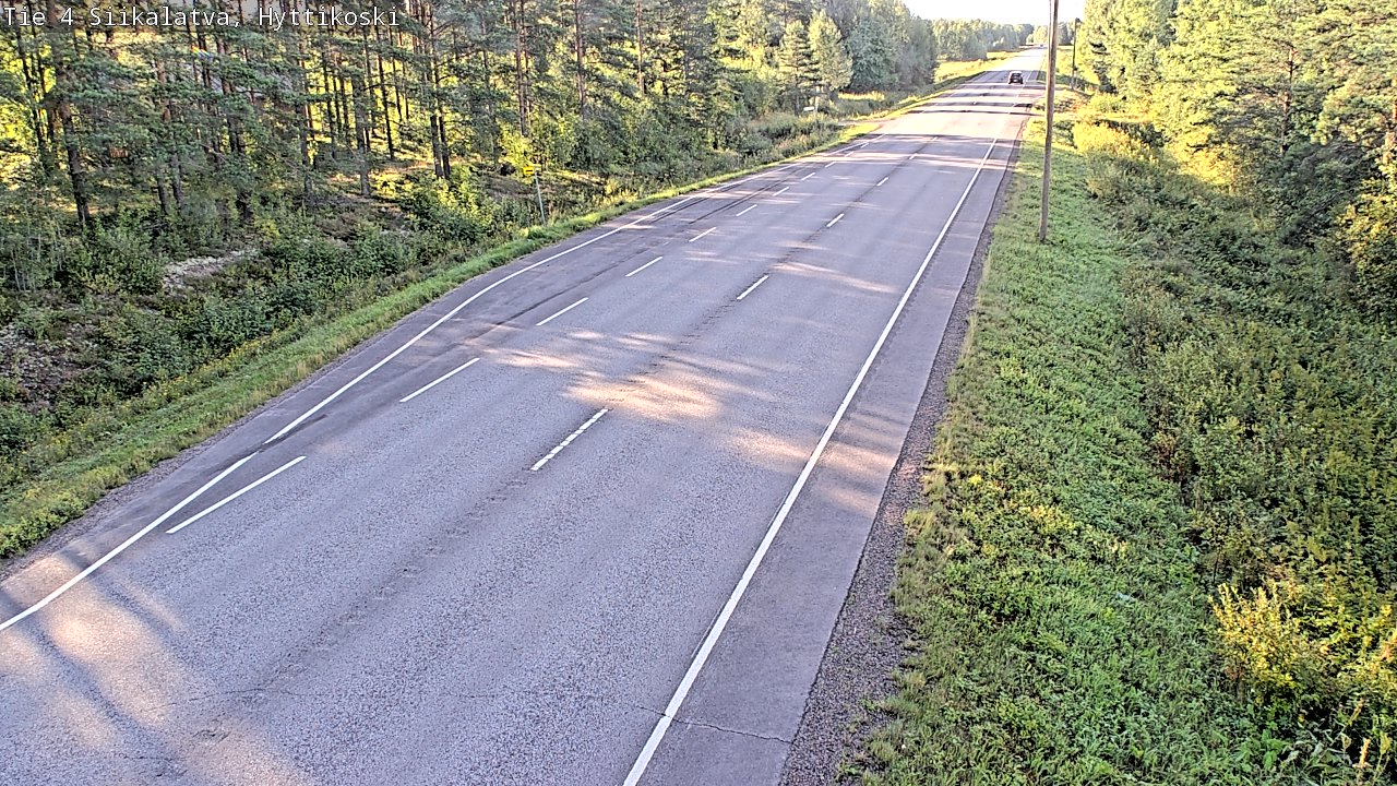 Weather Camera Image Väg 4 Siikalatva, Hyttikoski, Siikalatva, Pohjois-Pohjanmaa