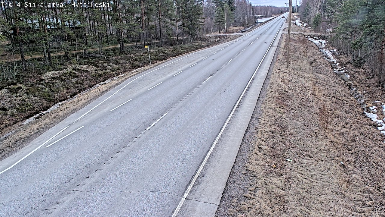 Weather Camera Image Road 4 Siikalatva, Hyttikoski, Siikalatva, Pohjois-Pohjanmaa