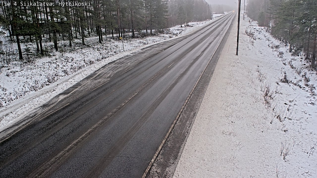 Weather Camera Image Väg 4 Siikalatva, Hyttikoski, Siikalatva, Pohjois-Pohjanmaa
