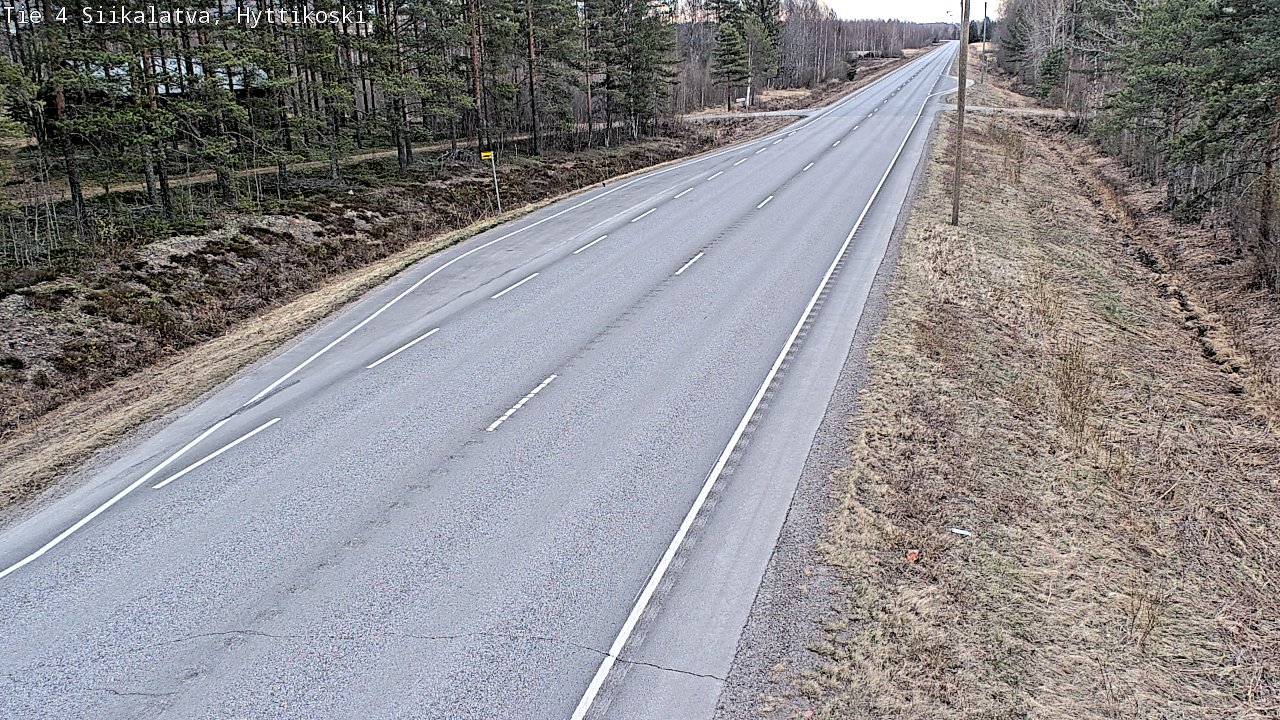 Weather Camera Image Road 4 Siikalatva, Hyttikoski, Siikalatva, Pohjois-Pohjanmaa