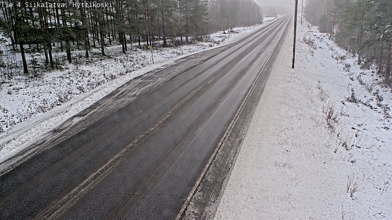 Weather Camera Image Väg 4 Siikalatva, Hyttikoski, Siikalatva, Pohjois-Pohjanmaa