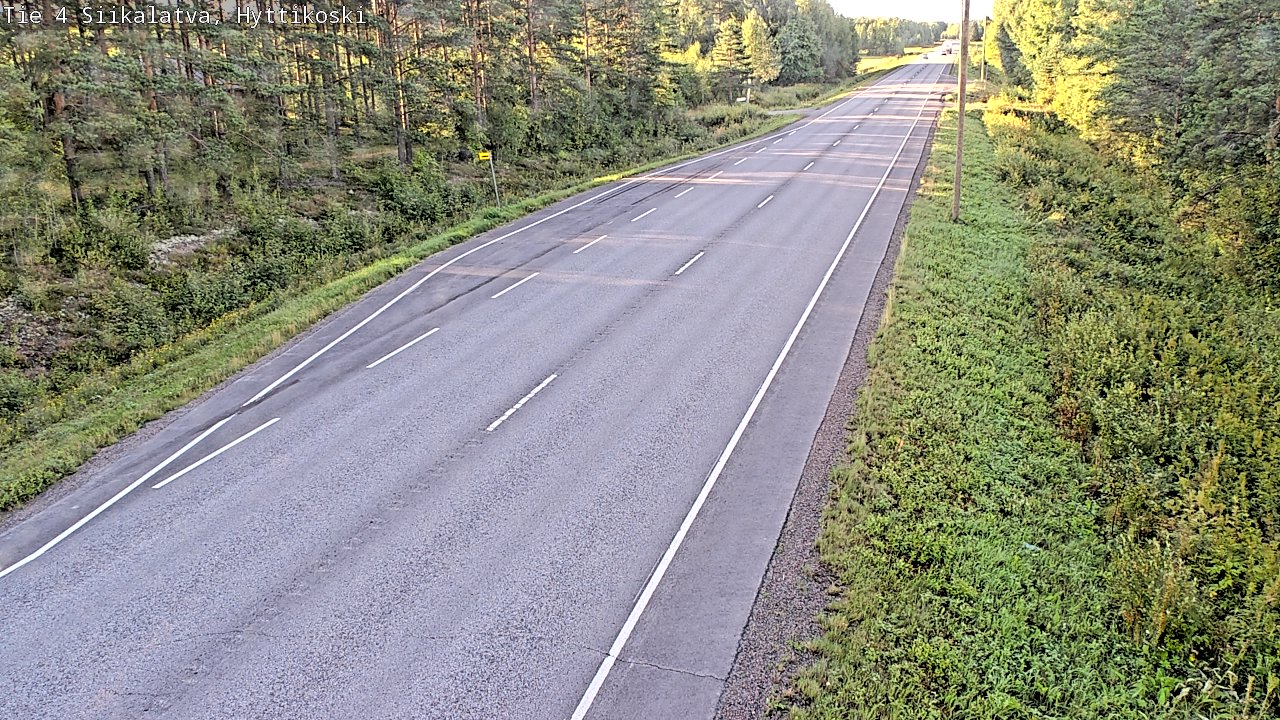 Weather Camera Image Väg 4 Siikalatva, Hyttikoski, Siikalatva, Pohjois-Pohjanmaa