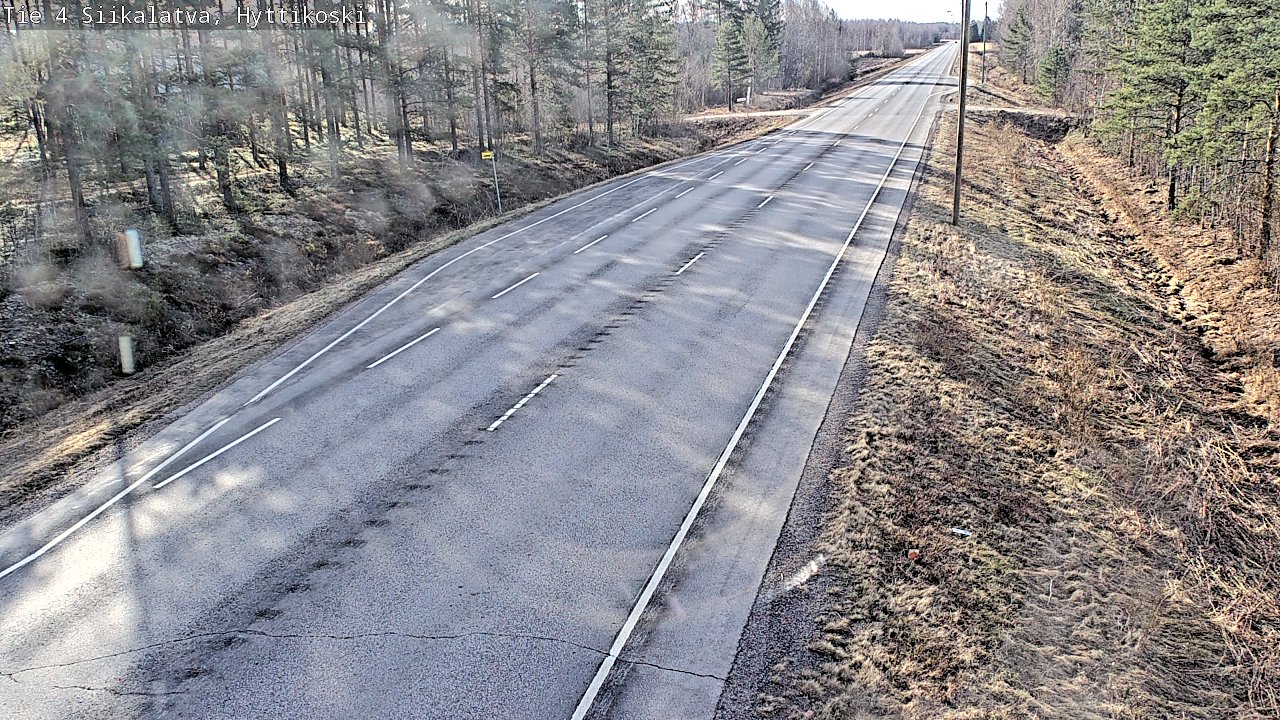 Weather Camera Image Väg 4 Siikalatva, Hyttikoski, Siikalatva, Pohjois-Pohjanmaa
