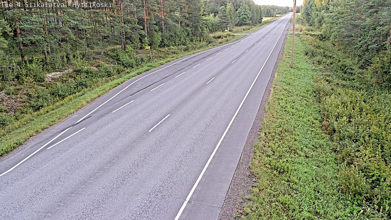 Weather Camera Image Väg 4 Siikalatva, Hyttikoski, Siikalatva, Pohjois-Pohjanmaa