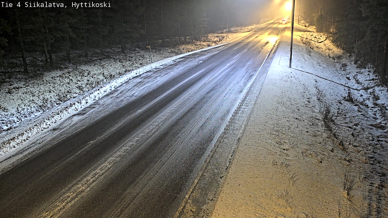 Weather Camera Image Väg 4 Siikalatva, Hyttikoski, Siikalatva, Pohjois-Pohjanmaa