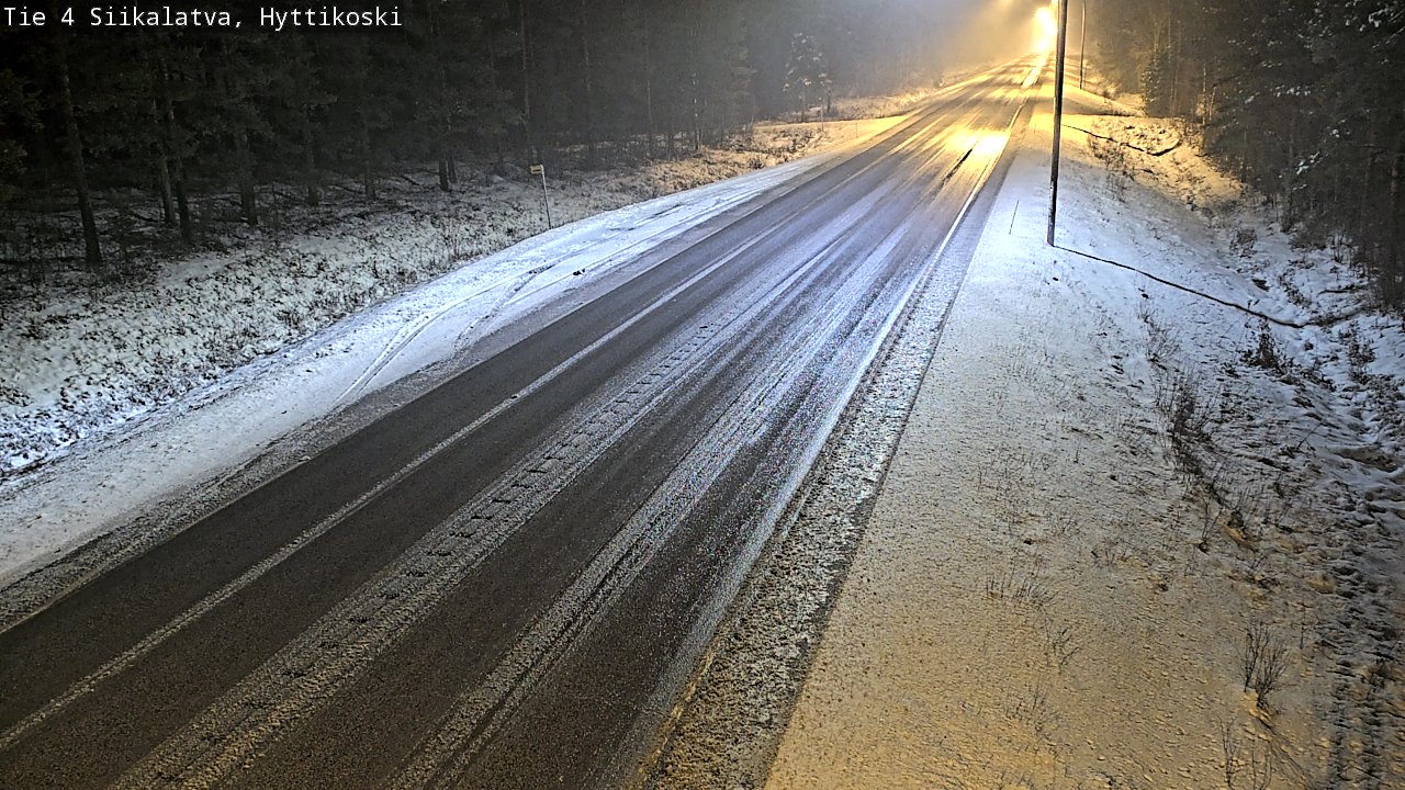 Weather Camera Image Väg 4 Siikalatva, Hyttikoski, Siikalatva, Pohjois-Pohjanmaa