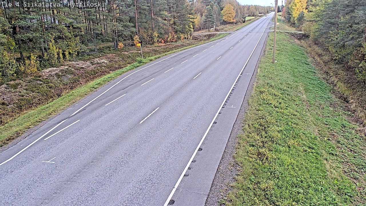 Weather Camera Image Road 4 Siikalatva, Hyttikoski, Siikalatva, Pohjois-Pohjanmaa