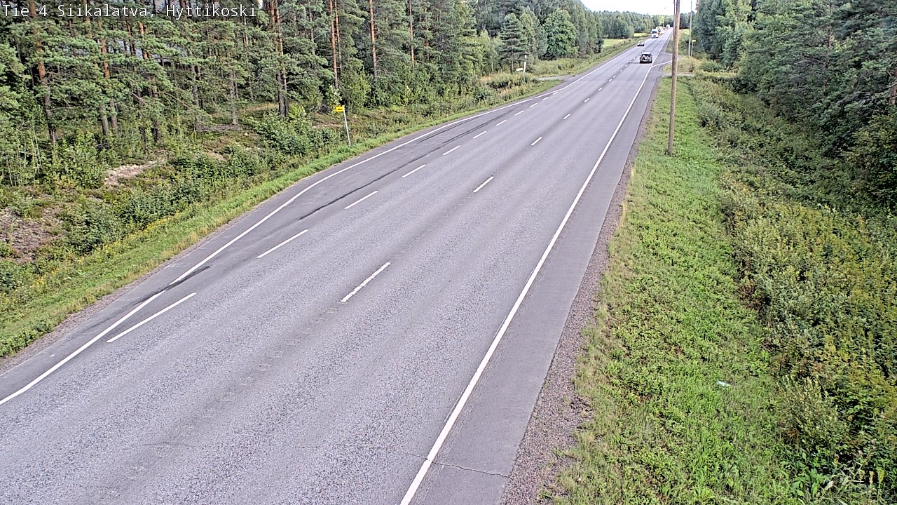Weather Camera Image Väg 4 Siikalatva, Hyttikoski, Siikalatva, Pohjois-Pohjanmaa
