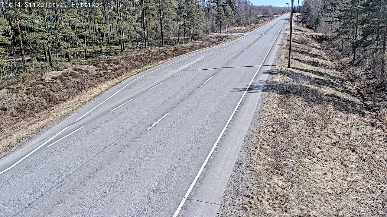 Weather Camera Image Väg 4 Siikalatva, Hyttikoski, Siikalatva, Pohjois-Pohjanmaa