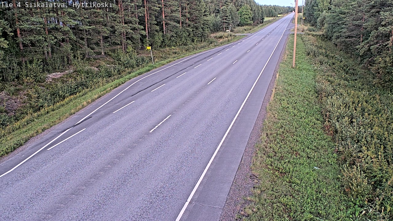 Weather Camera Image Väg 4 Siikalatva, Hyttikoski, Siikalatva, Pohjois-Pohjanmaa