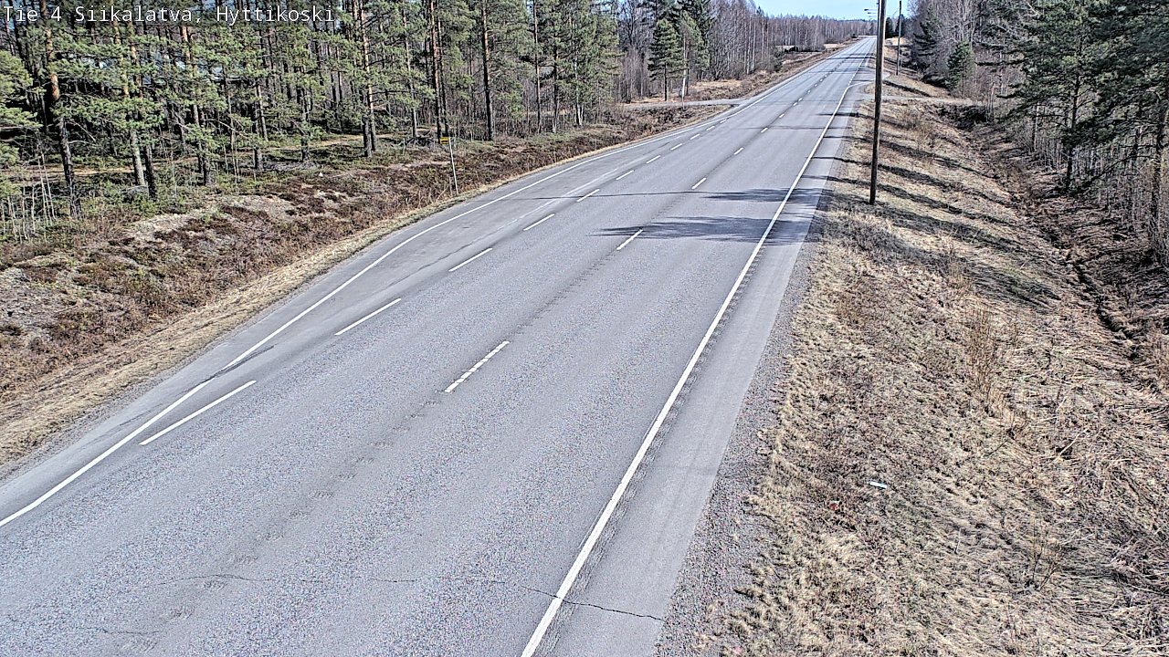 Weather Camera Image Väg 4 Siikalatva, Hyttikoski, Siikalatva, Pohjois-Pohjanmaa