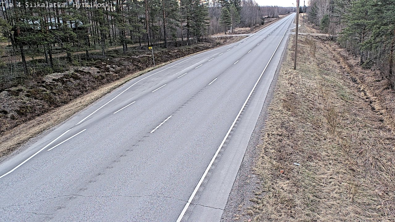 Weather Camera Image Road 4 Siikalatva, Hyttikoski, Siikalatva, Pohjois-Pohjanmaa