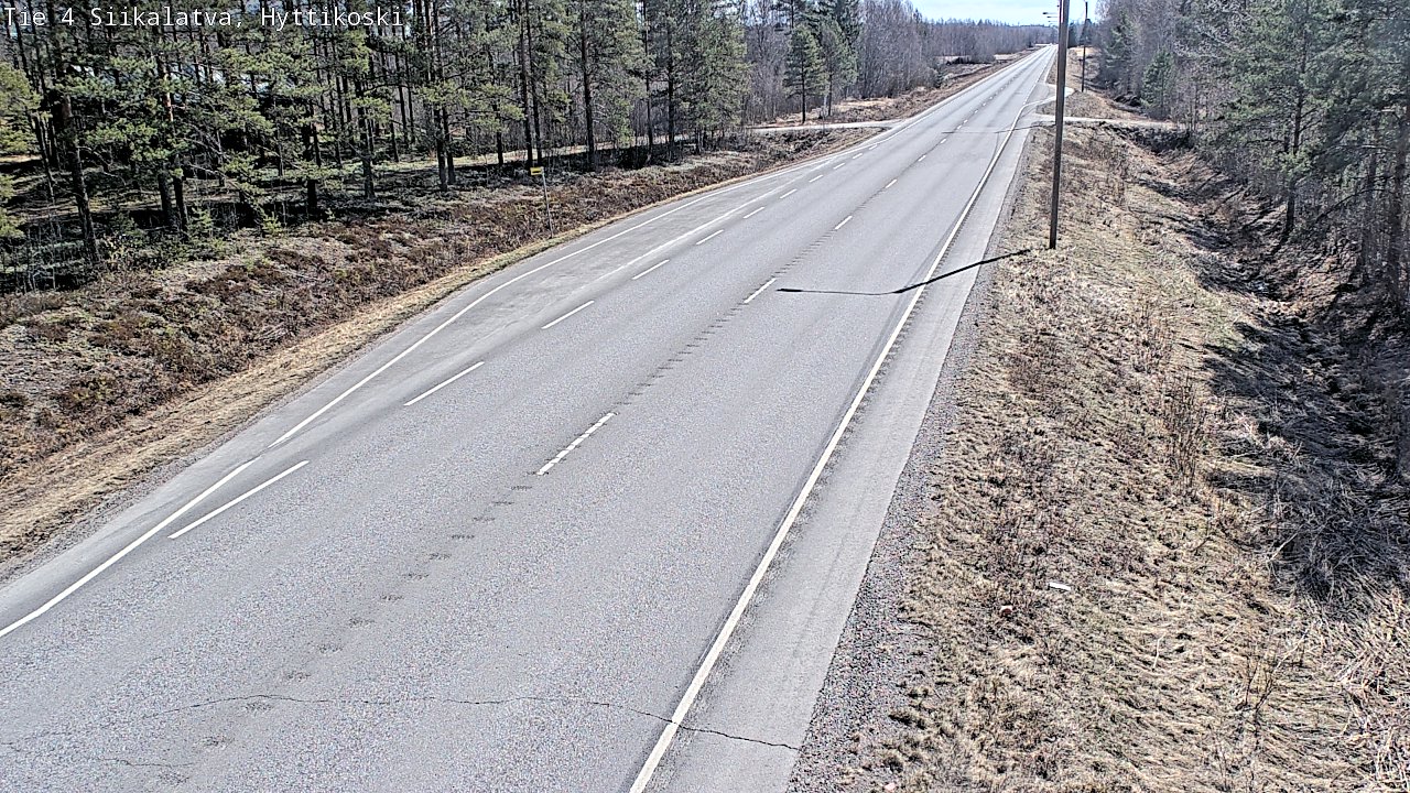 Weather Camera Image Väg 4 Siikalatva, Hyttikoski, Siikalatva, Pohjois-Pohjanmaa