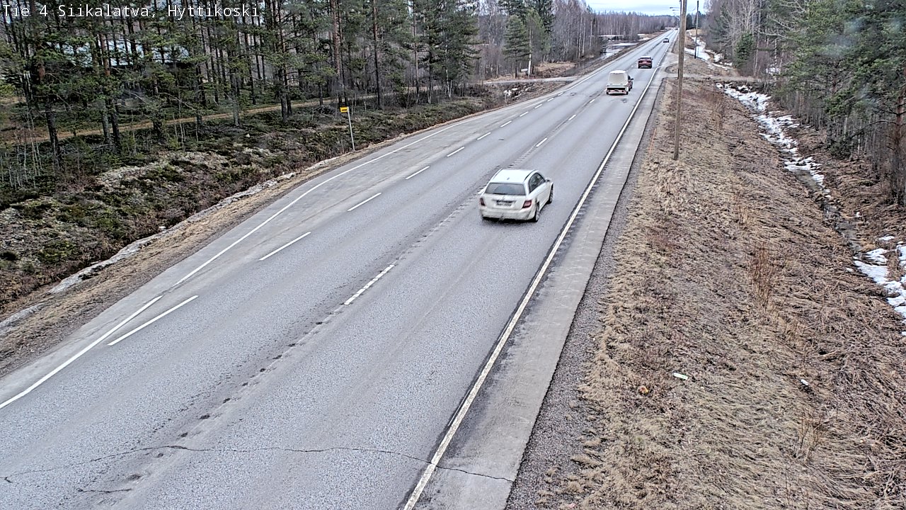 Weather Camera Image Väg 4 Siikalatva, Hyttikoski, Siikalatva, Pohjois-Pohjanmaa