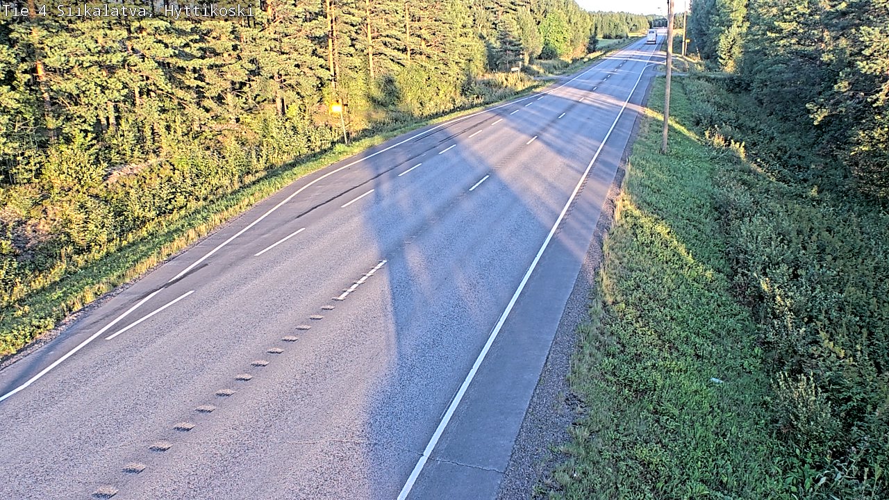 Weather Camera Image Väg 4 Siikalatva, Hyttikoski, Siikalatva, Pohjois-Pohjanmaa