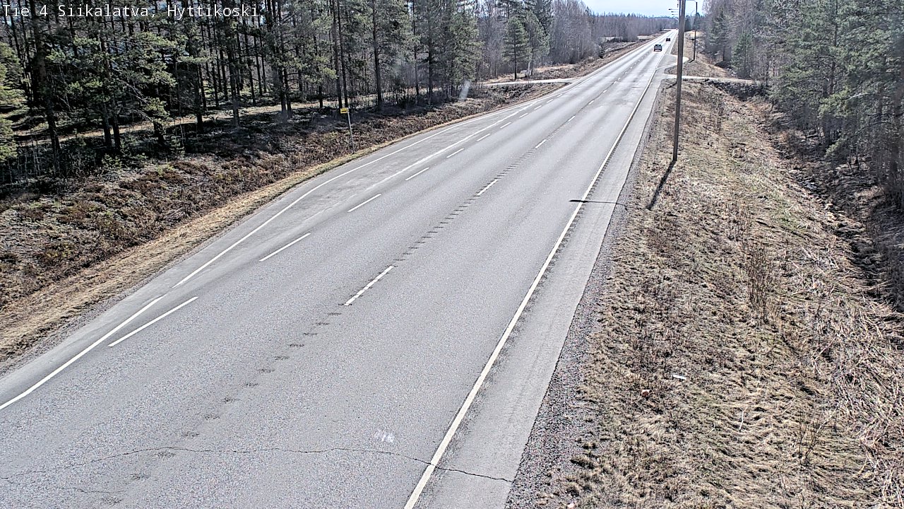 Weather Camera Image Väg 4 Siikalatva, Hyttikoski, Siikalatva, Pohjois-Pohjanmaa