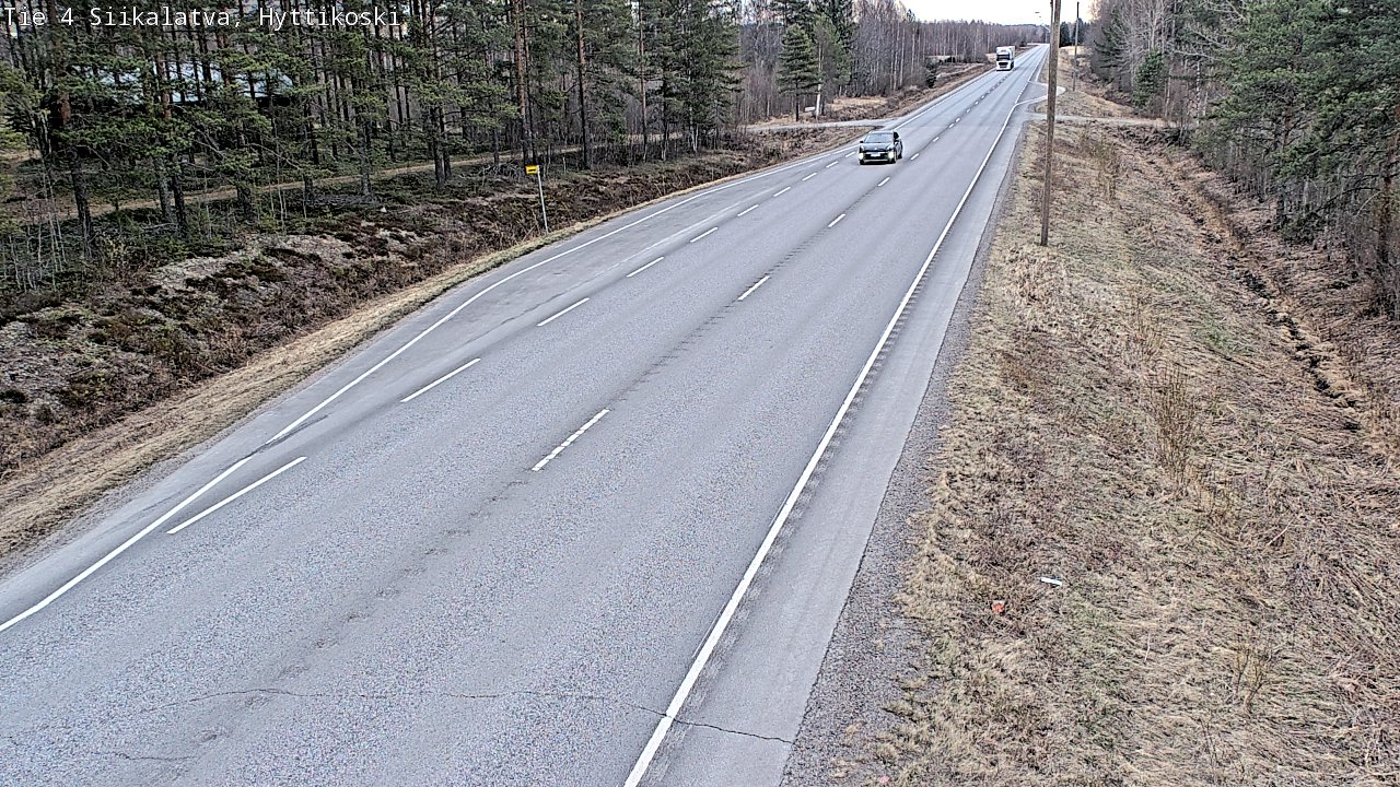 Weather Camera Image Road 4 Siikalatva, Hyttikoski, Siikalatva, Pohjois-Pohjanmaa