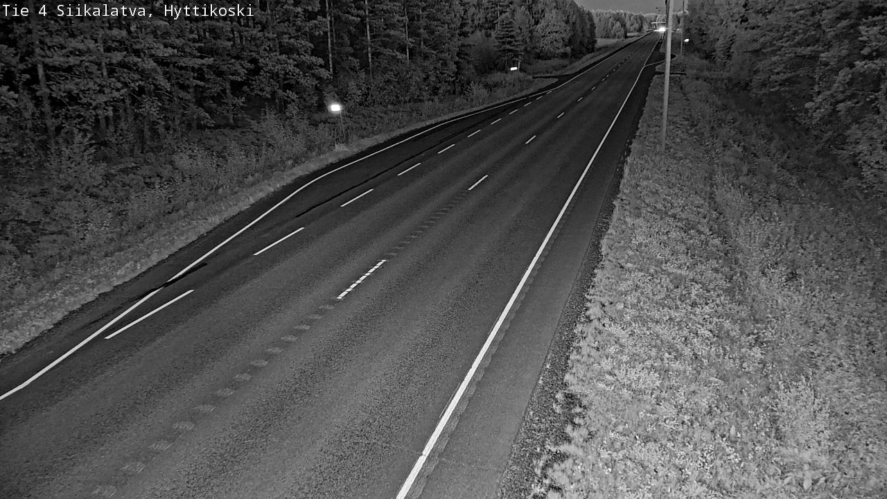 Weather Camera Image Väg 4 Siikalatva, Hyttikoski, Siikalatva, Pohjois-Pohjanmaa