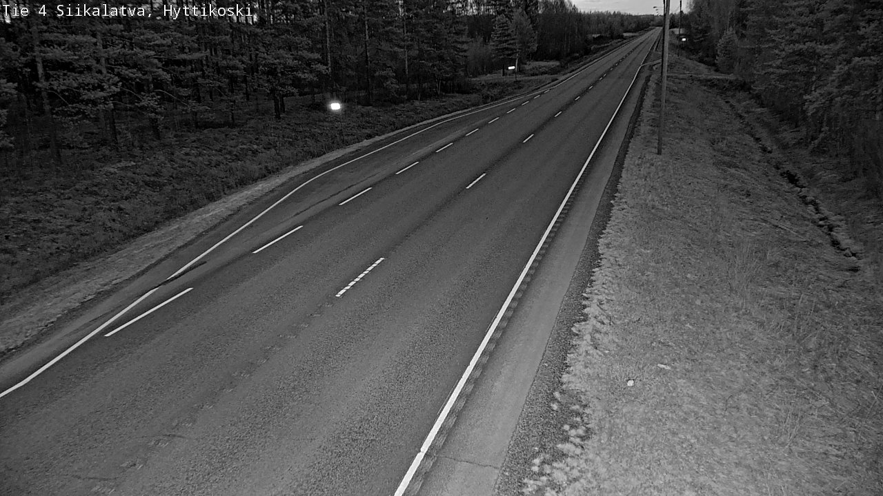 Weather Camera Image Väg 4 Siikalatva, Hyttikoski, Siikalatva, Pohjois-Pohjanmaa