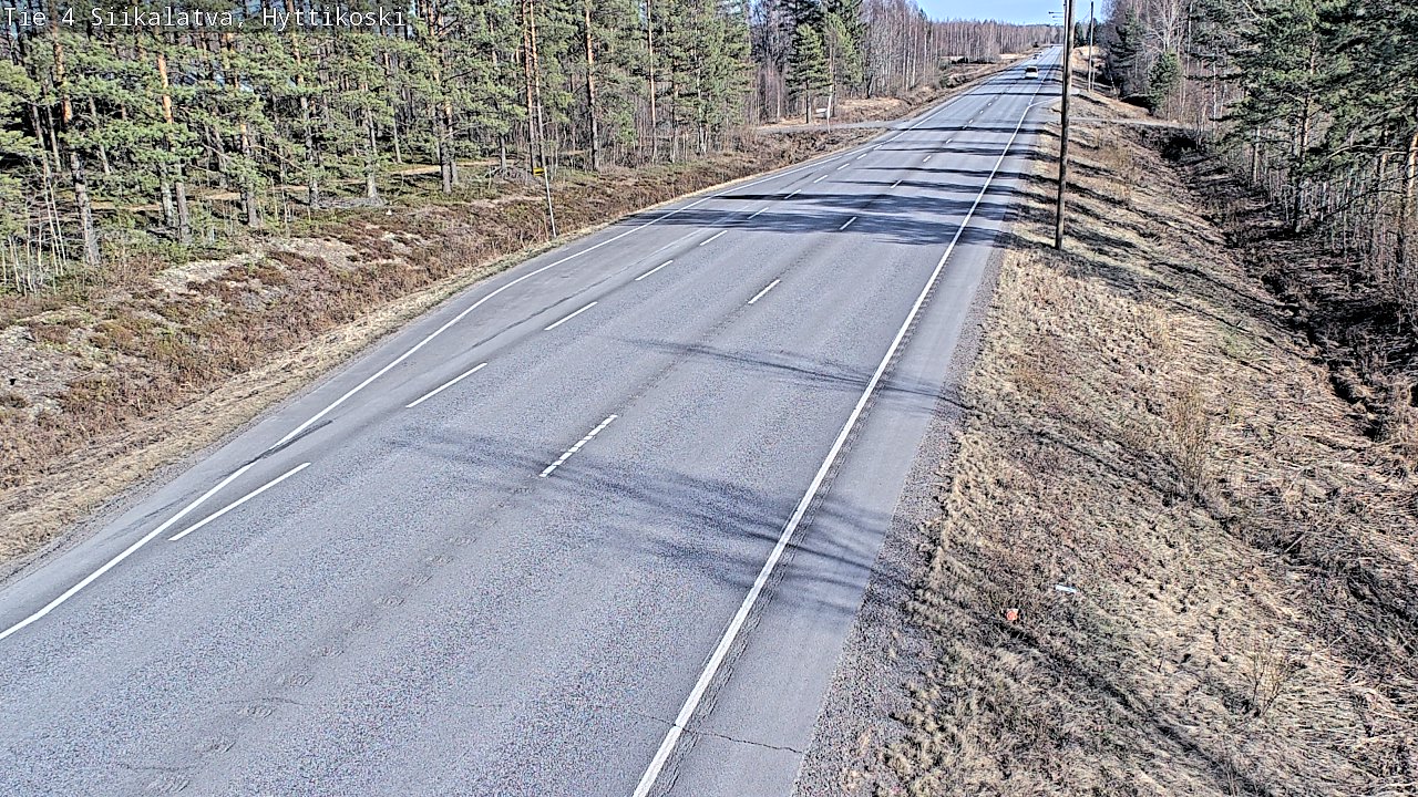 Weather Camera Image Väg 4 Siikalatva, Hyttikoski, Siikalatva, Pohjois-Pohjanmaa