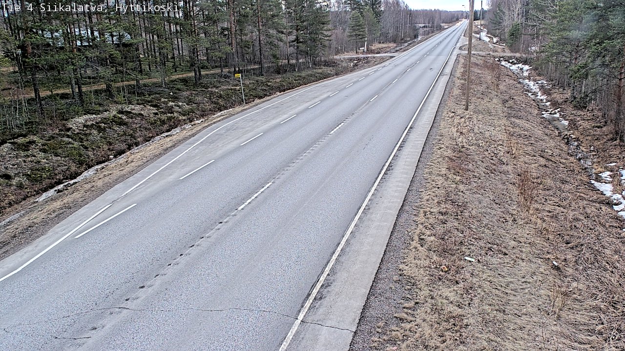 Weather Camera Image Road 4 Siikalatva, Hyttikoski, Siikalatva, Pohjois-Pohjanmaa