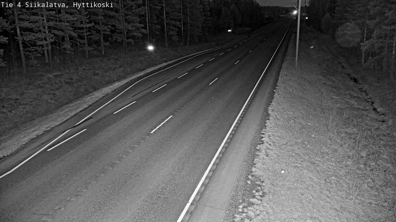 Weather Camera Image Väg 4 Siikalatva, Hyttikoski, Siikalatva, Pohjois-Pohjanmaa