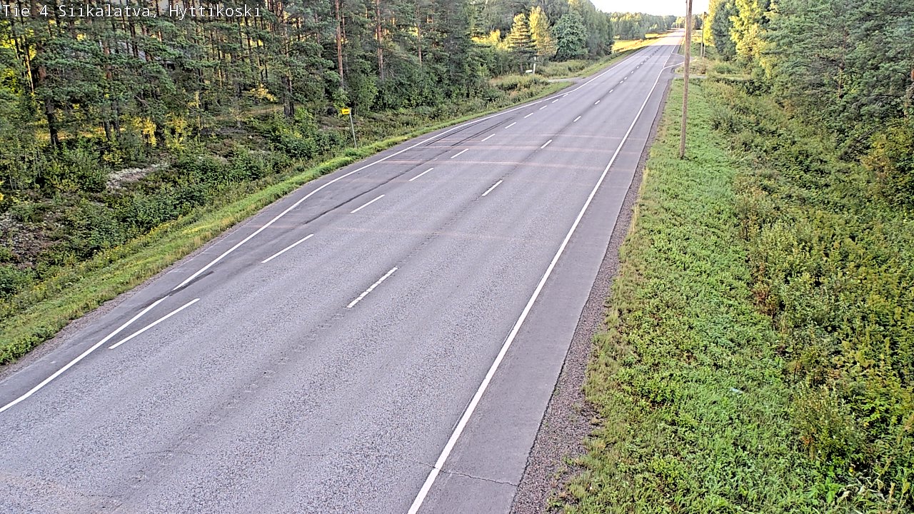 Weather Camera Image Väg 4 Siikalatva, Hyttikoski, Siikalatva, Pohjois-Pohjanmaa