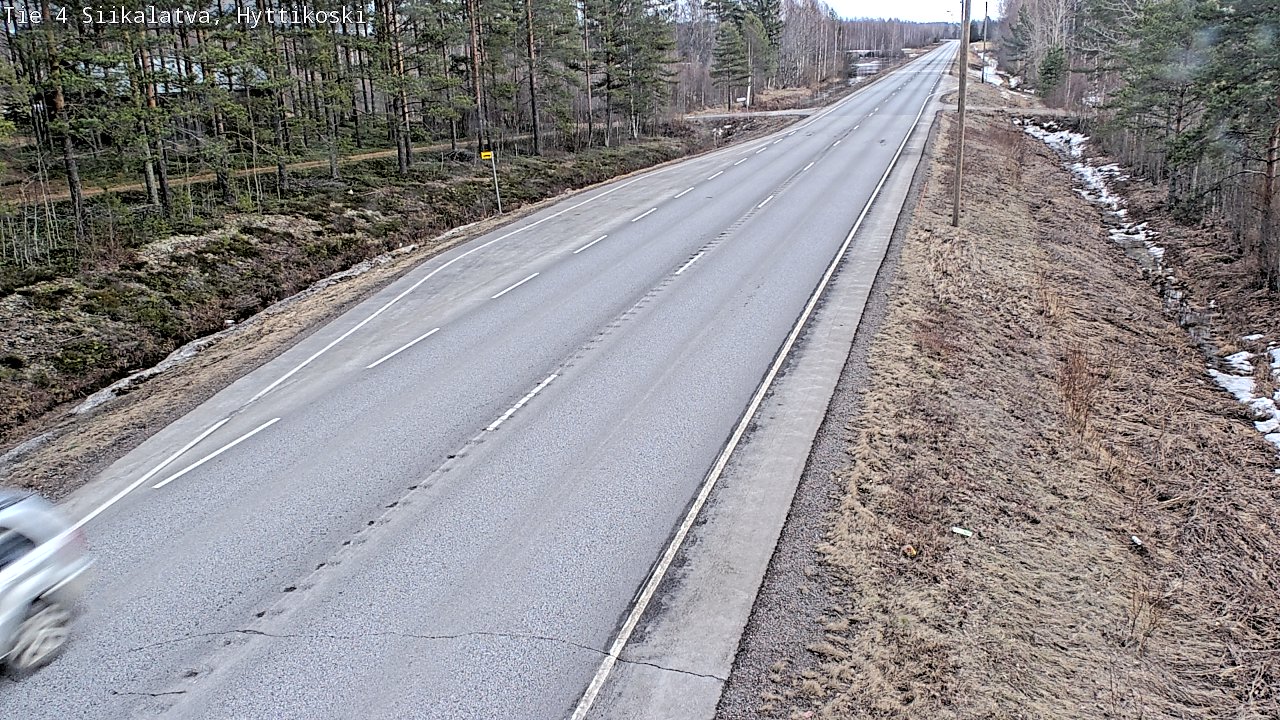 Weather Camera Image Väg 4 Siikalatva, Hyttikoski, Siikalatva, Pohjois-Pohjanmaa