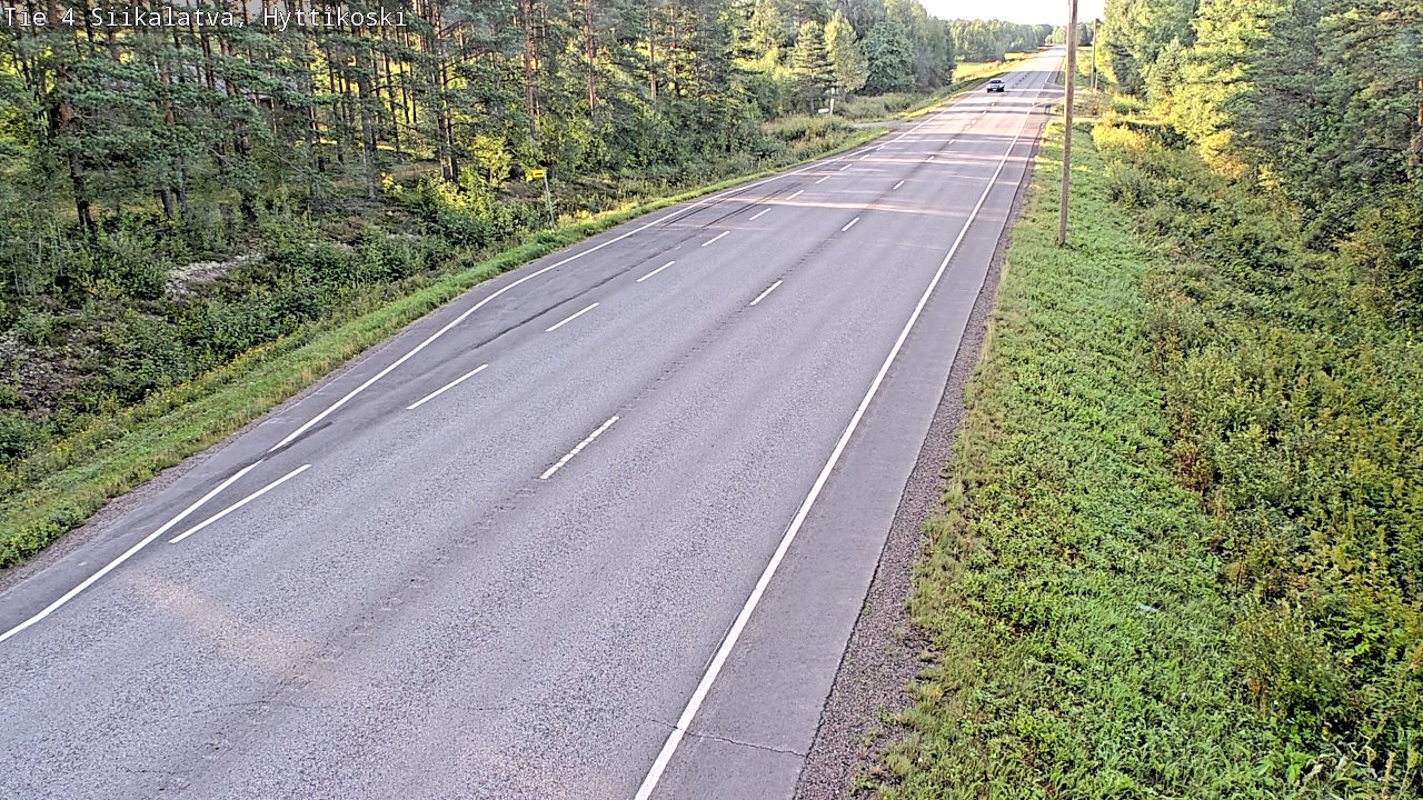Weather Camera Image Väg 4 Siikalatva, Hyttikoski, Siikalatva, Pohjois-Pohjanmaa