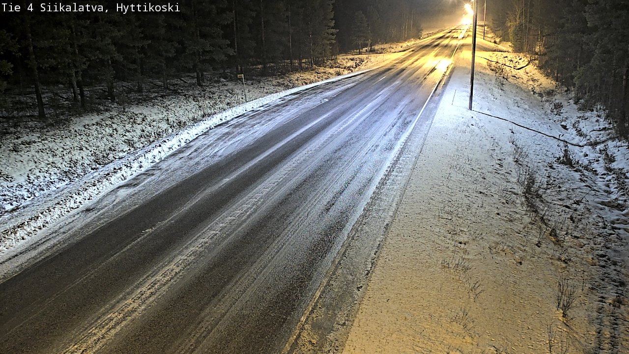 Weather Camera Image Väg 4 Siikalatva, Hyttikoski, Siikalatva, Pohjois-Pohjanmaa
