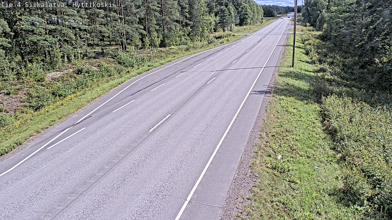 Weather Camera Image Väg 4 Siikalatva, Hyttikoski, Siikalatva, Pohjois-Pohjanmaa