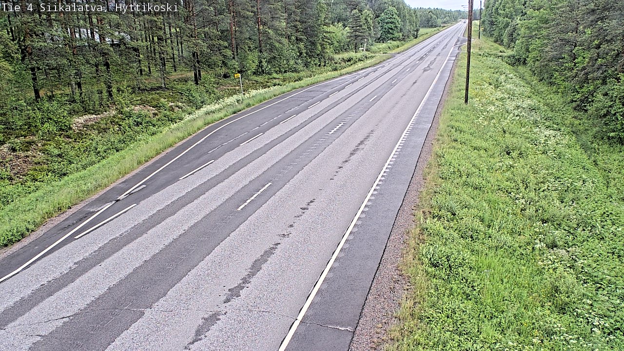 Weather Camera Image Road 4 Siikalatva, Hyttikoski, Siikalatva, Pohjois-Pohjanmaa