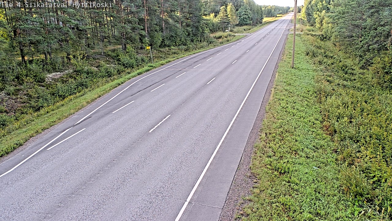 Weather Camera Image Väg 4 Siikalatva, Hyttikoski, Siikalatva, Pohjois-Pohjanmaa