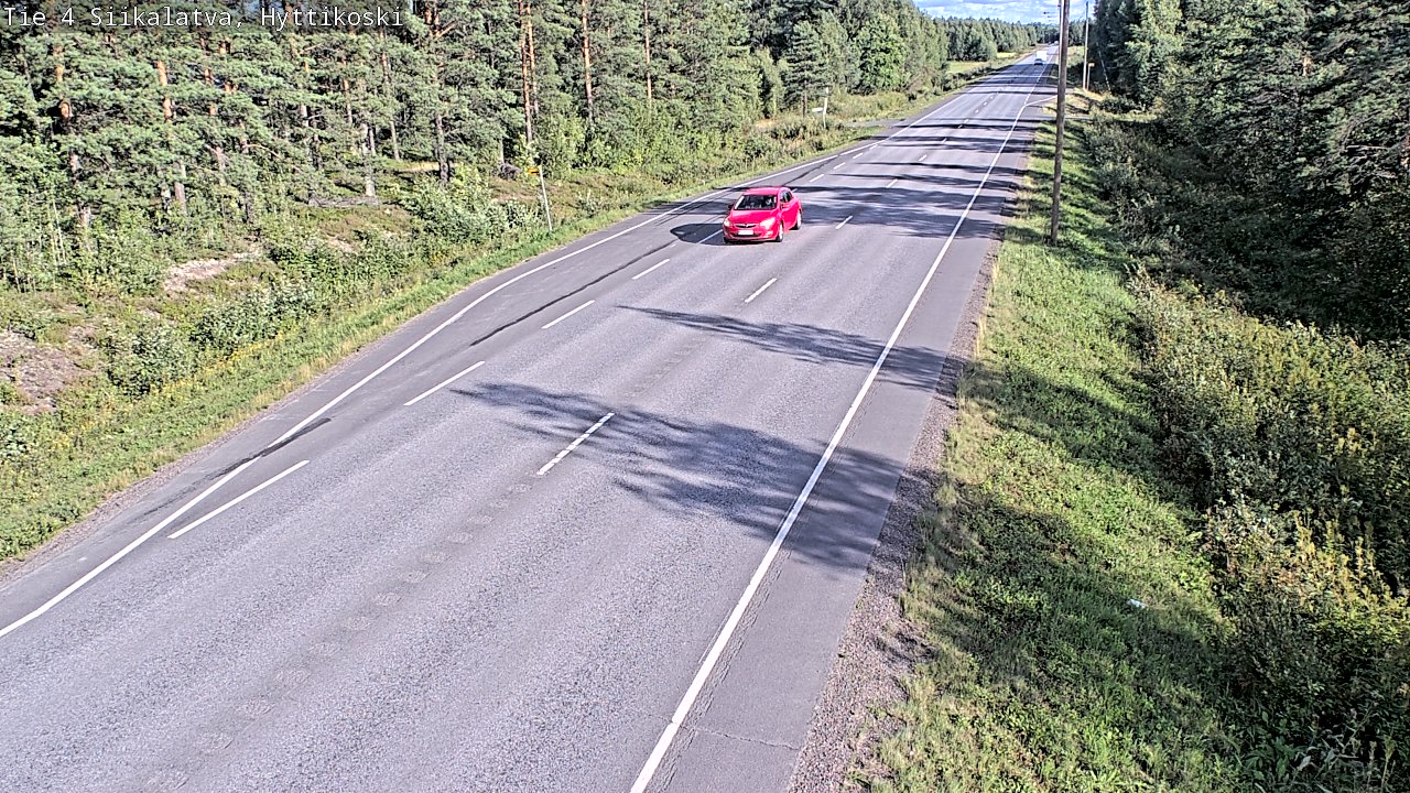 Weather Camera Image Väg 4 Siikalatva, Hyttikoski, Siikalatva, Pohjois-Pohjanmaa