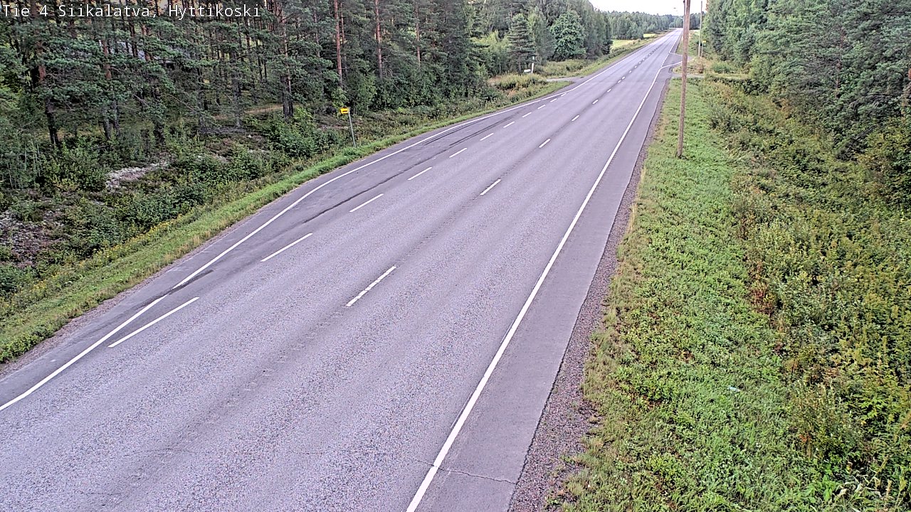 Weather Camera Image Väg 4 Siikalatva, Hyttikoski, Siikalatva, Pohjois-Pohjanmaa