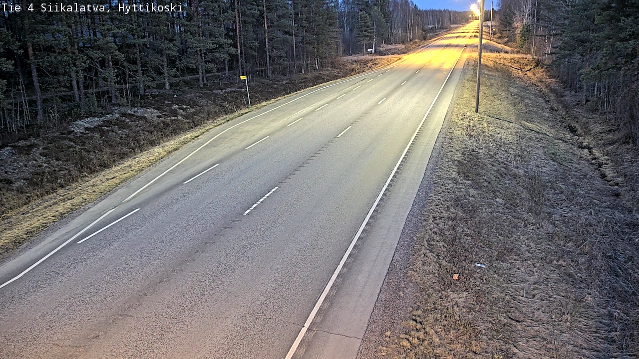 Weather Camera Image Väg 4 Siikalatva, Hyttikoski, Siikalatva, Pohjois-Pohjanmaa