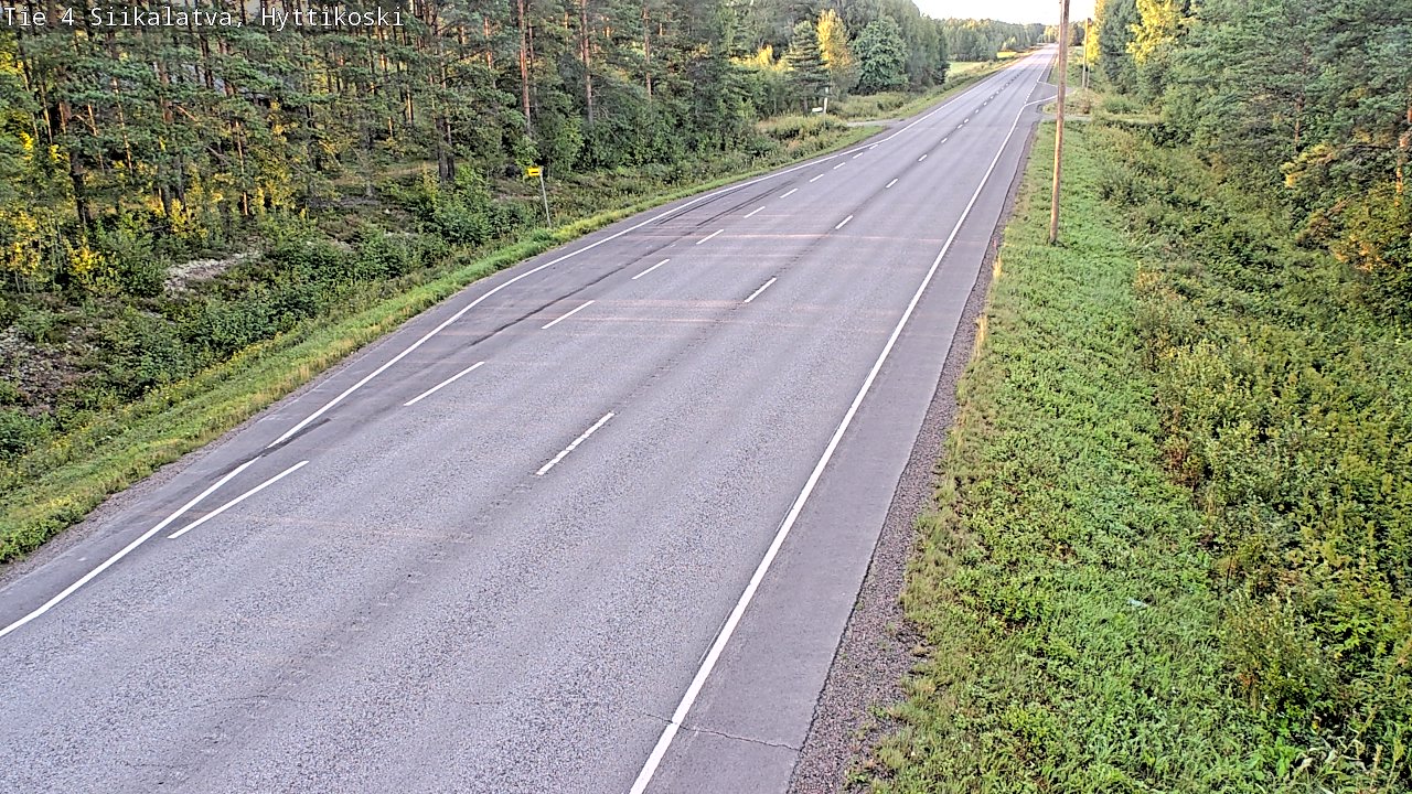 Weather Camera Image Road 4 Siikalatva, Hyttikoski, Siikalatva, Pohjois-Pohjanmaa
