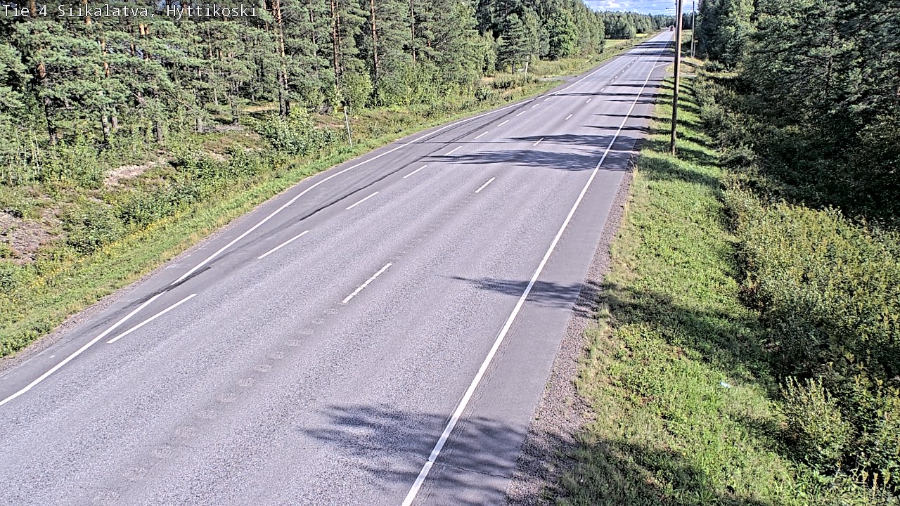 Weather Camera Image Väg 4 Siikalatva, Hyttikoski, Siikalatva, Pohjois-Pohjanmaa