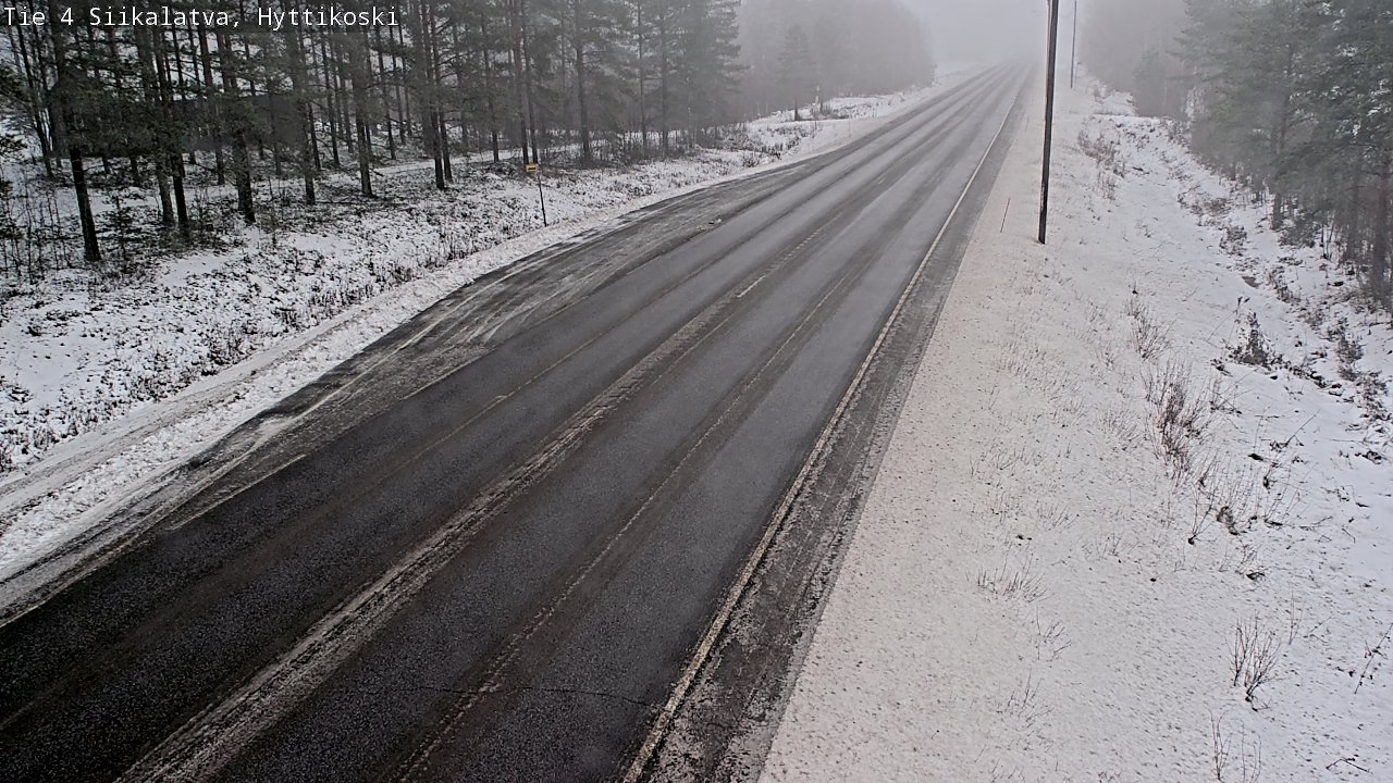 Weather Camera Image Väg 4 Siikalatva, Hyttikoski, Siikalatva, Pohjois-Pohjanmaa